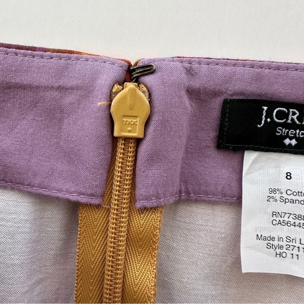 J. Crew mini skirt in a stretch cotton blend, unlined, watercolour print - Picture 6 of 9
